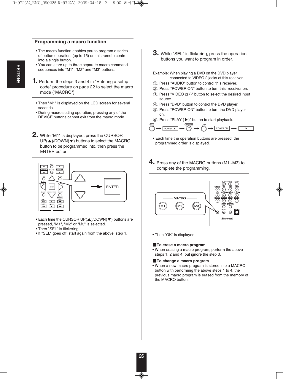 Sherwood Newcastle R-972 User Manual | Page 26 / 92