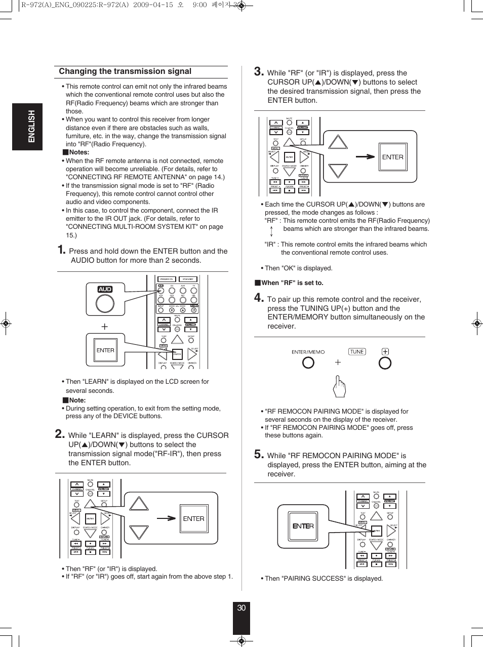 Sherwood Newcastle R-972 User Manual | Page 30 / 92