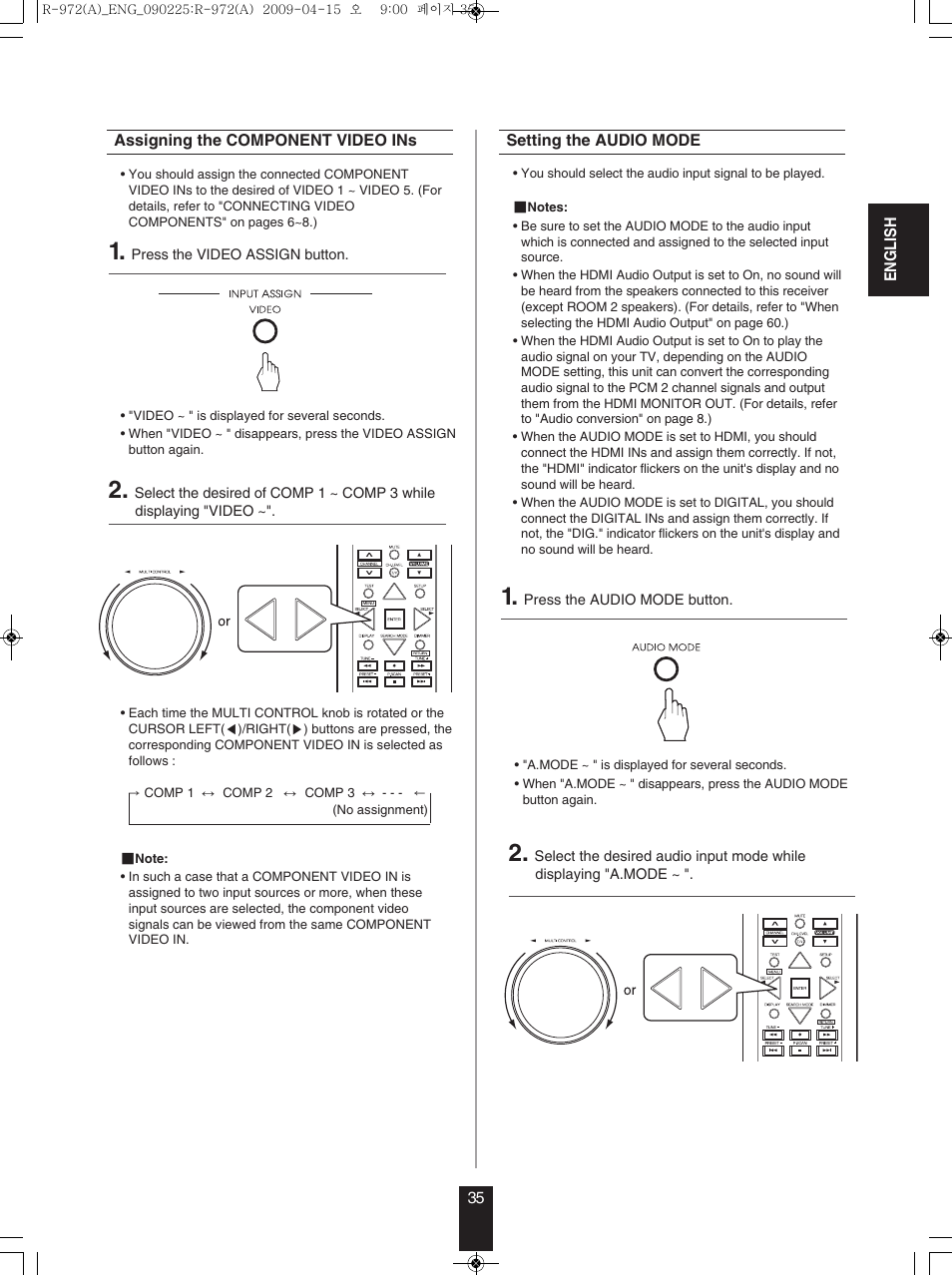 Sherwood Newcastle R-972 User Manual | Page 35 / 92