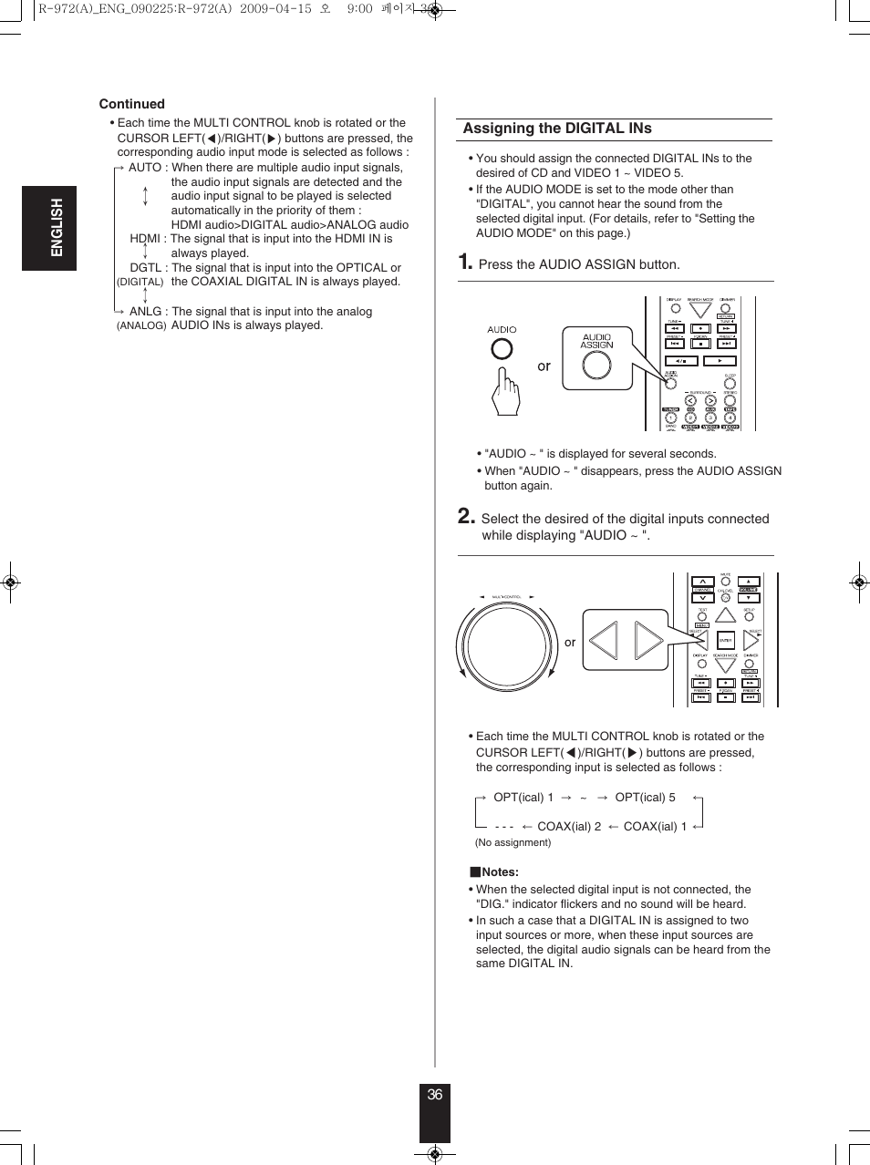 Sherwood Newcastle R-972 User Manual | Page 36 / 92