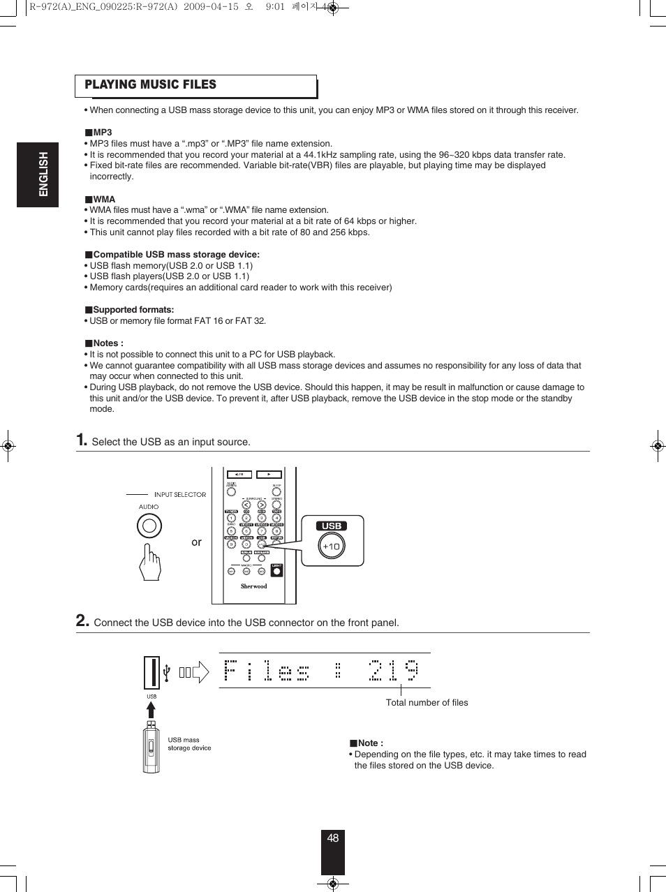 Sherwood Newcastle R-972 User Manual | Page 48 / 92