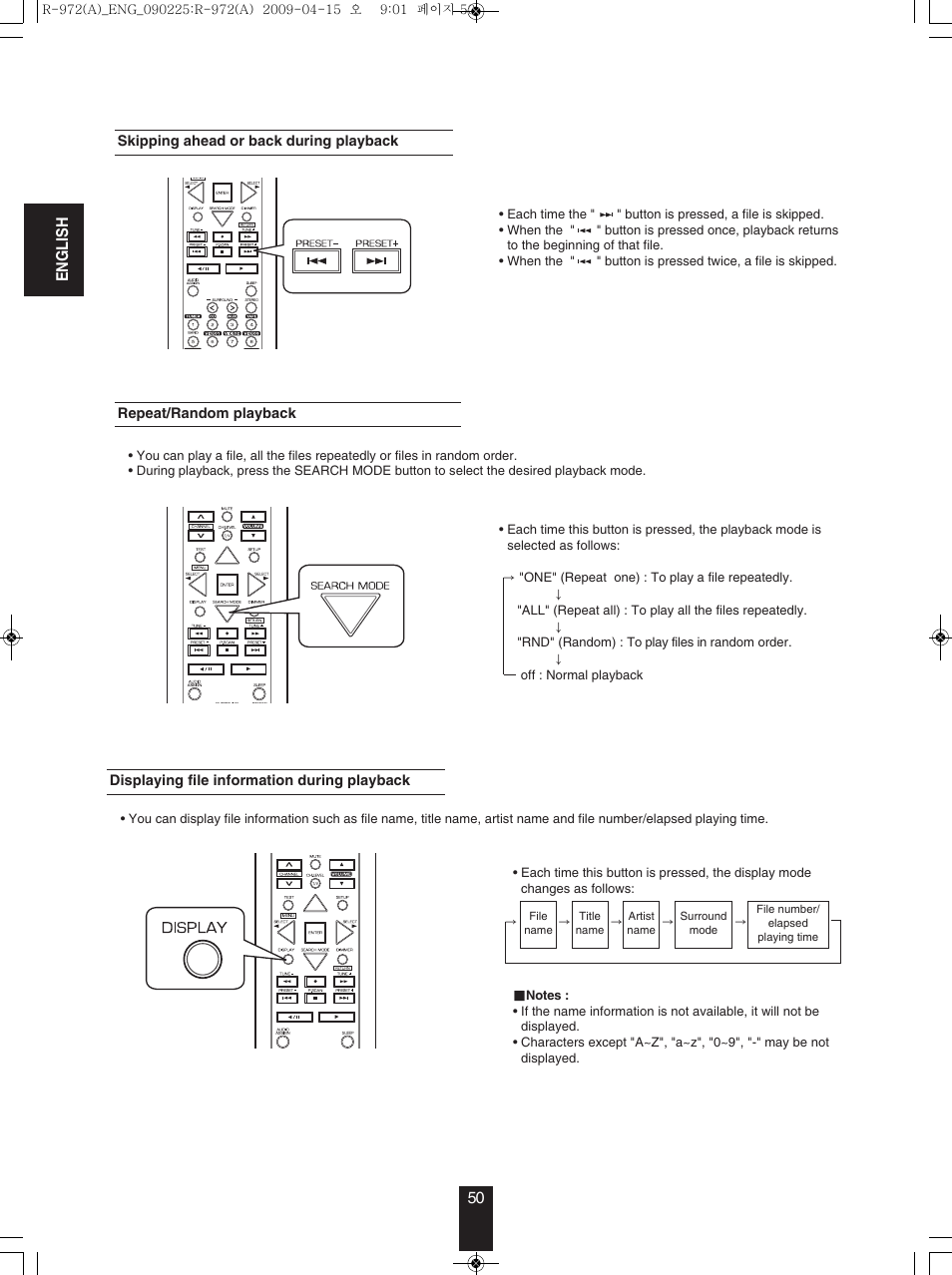 Sherwood Newcastle R-972 User Manual | Page 50 / 92