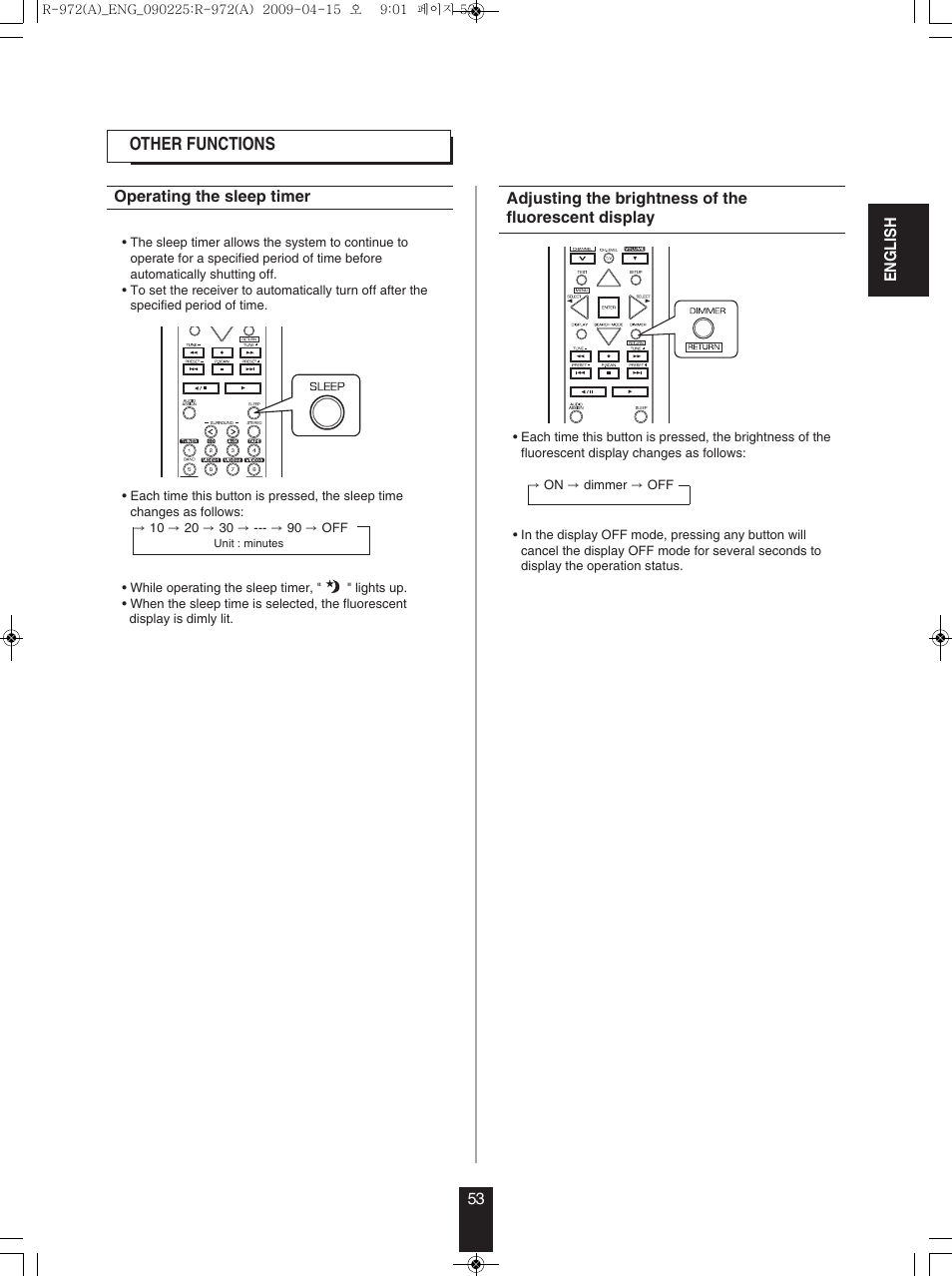 Sherwood Newcastle R-972 User Manual | Page 53 / 92