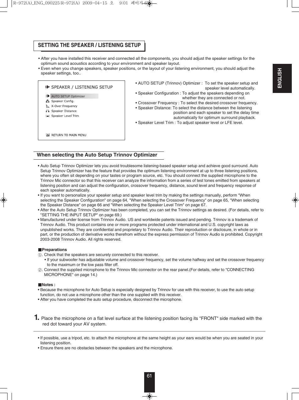 Sherwood Newcastle R-972 User Manual | Page 61 / 92