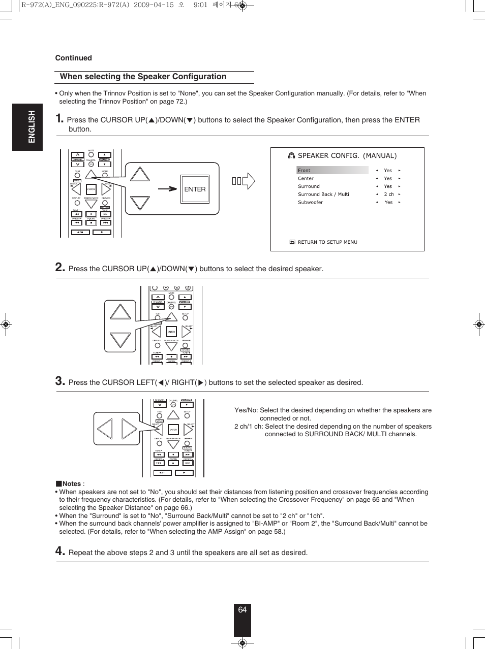 Sherwood Newcastle R-972 User Manual | Page 64 / 92