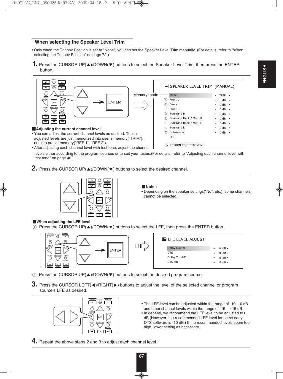 Sherwood Newcastle R-972 User Manual | Page 67 / 92