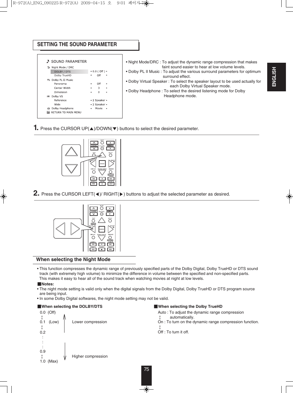 Sherwood Newcastle R-972 User Manual | Page 75 / 92