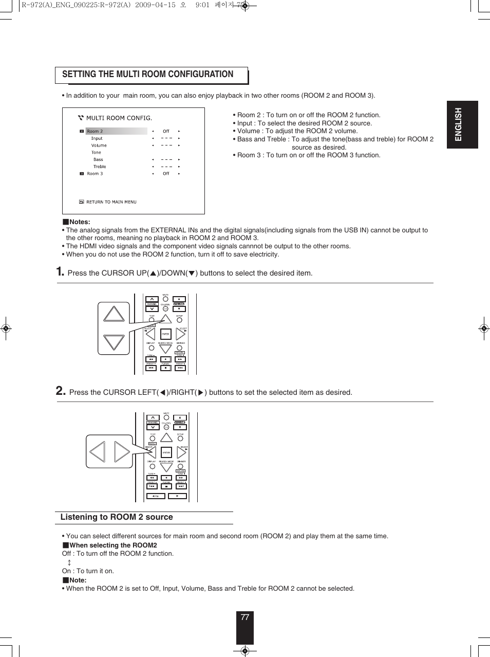 Sherwood Newcastle R-972 User Manual | Page 77 / 92