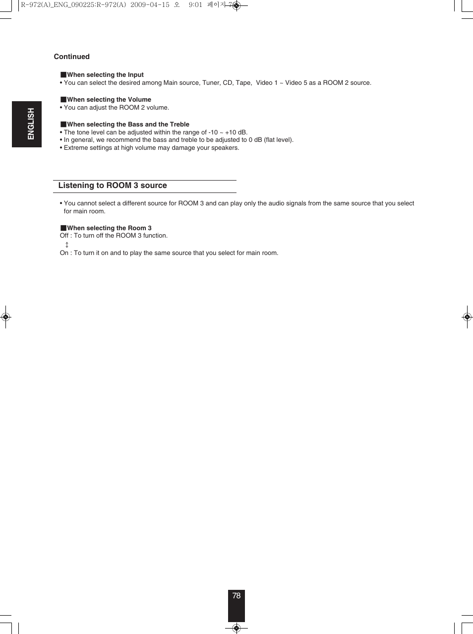 Sherwood Newcastle R-972 User Manual | Page 78 / 92