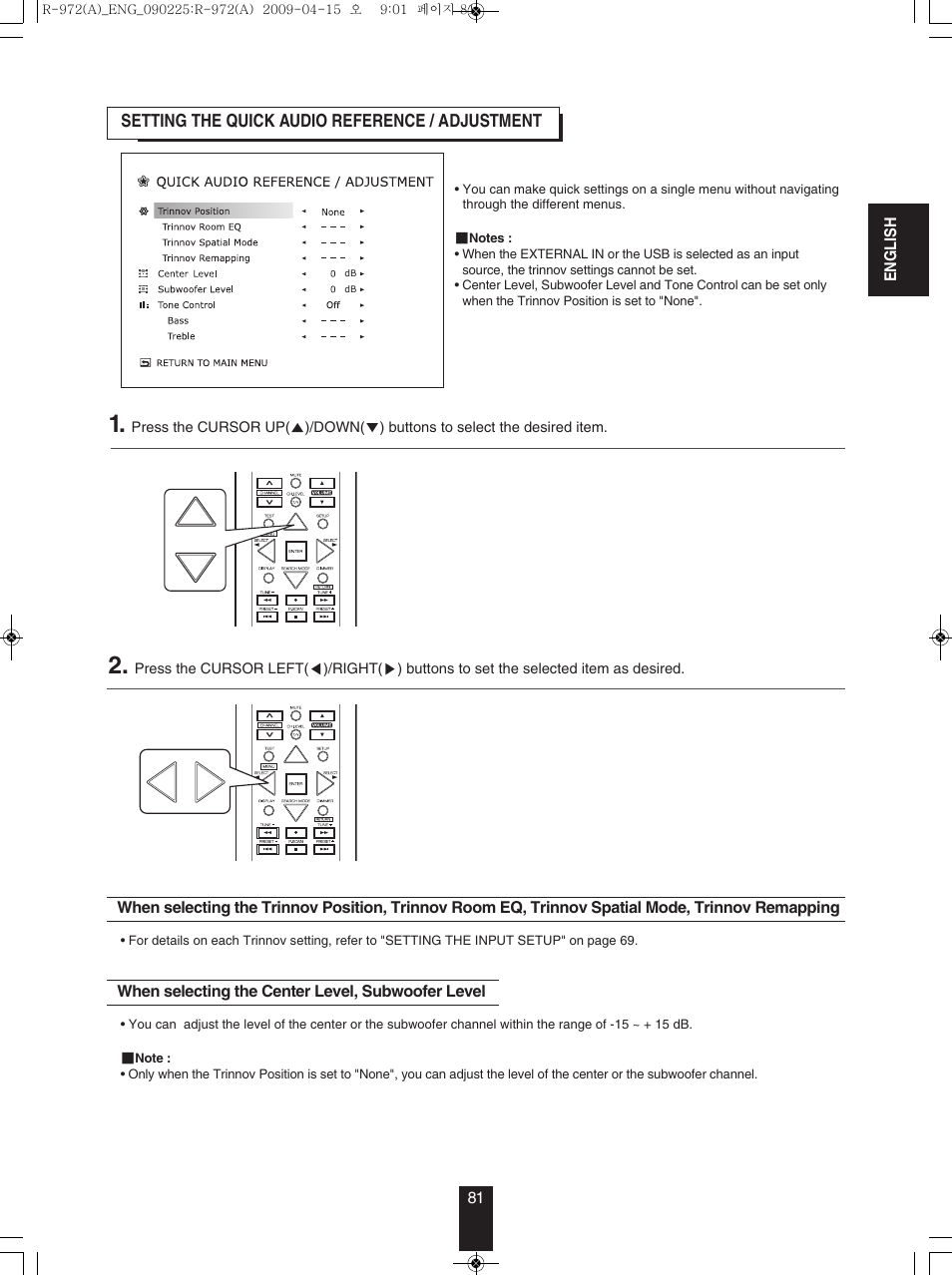 Sherwood Newcastle R-972 User Manual | Page 81 / 92