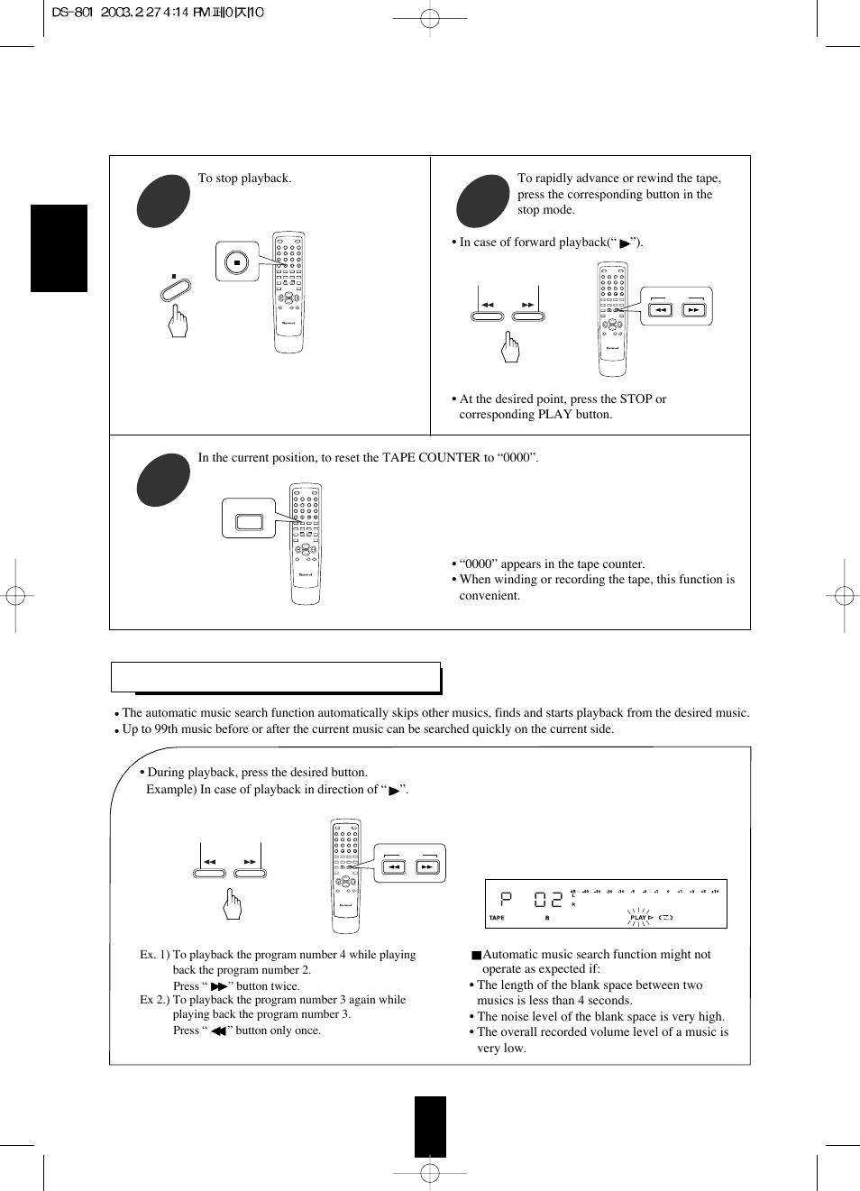 Sherwood DS-801 User Manual | Page 10 / 16