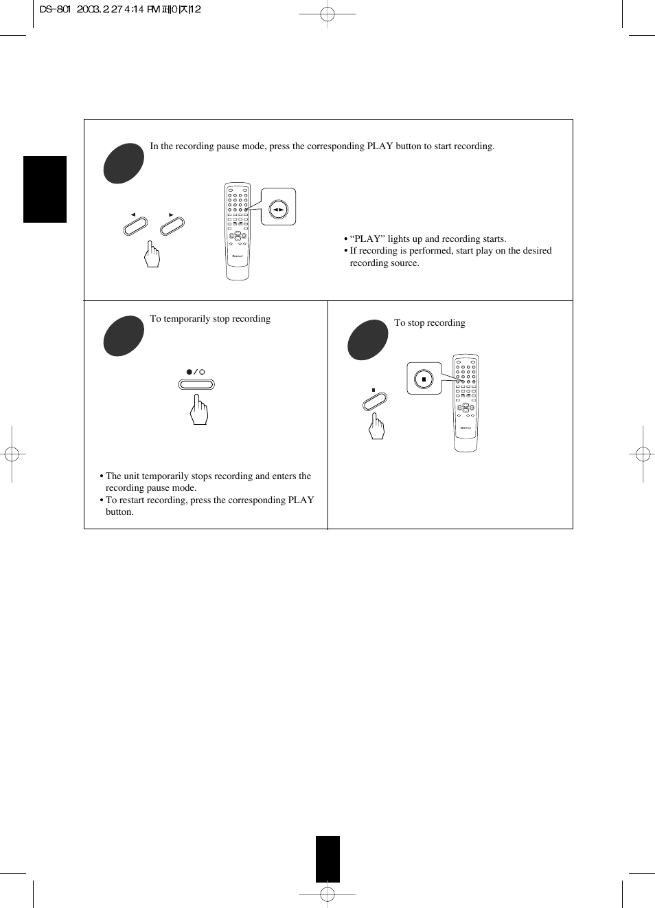 Sherwood DS-801 User Manual | Page 12 / 16
