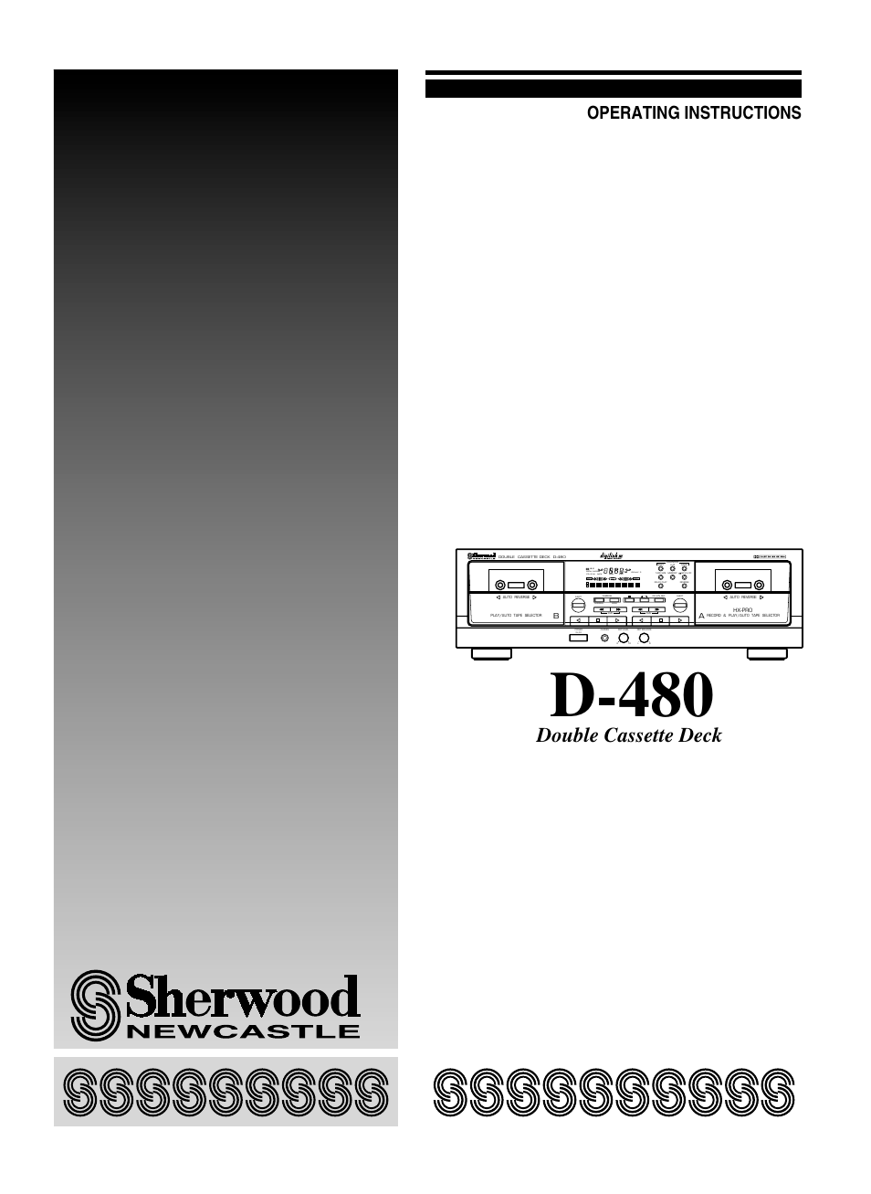 Sherwood D-480 User Manual | 20 pages