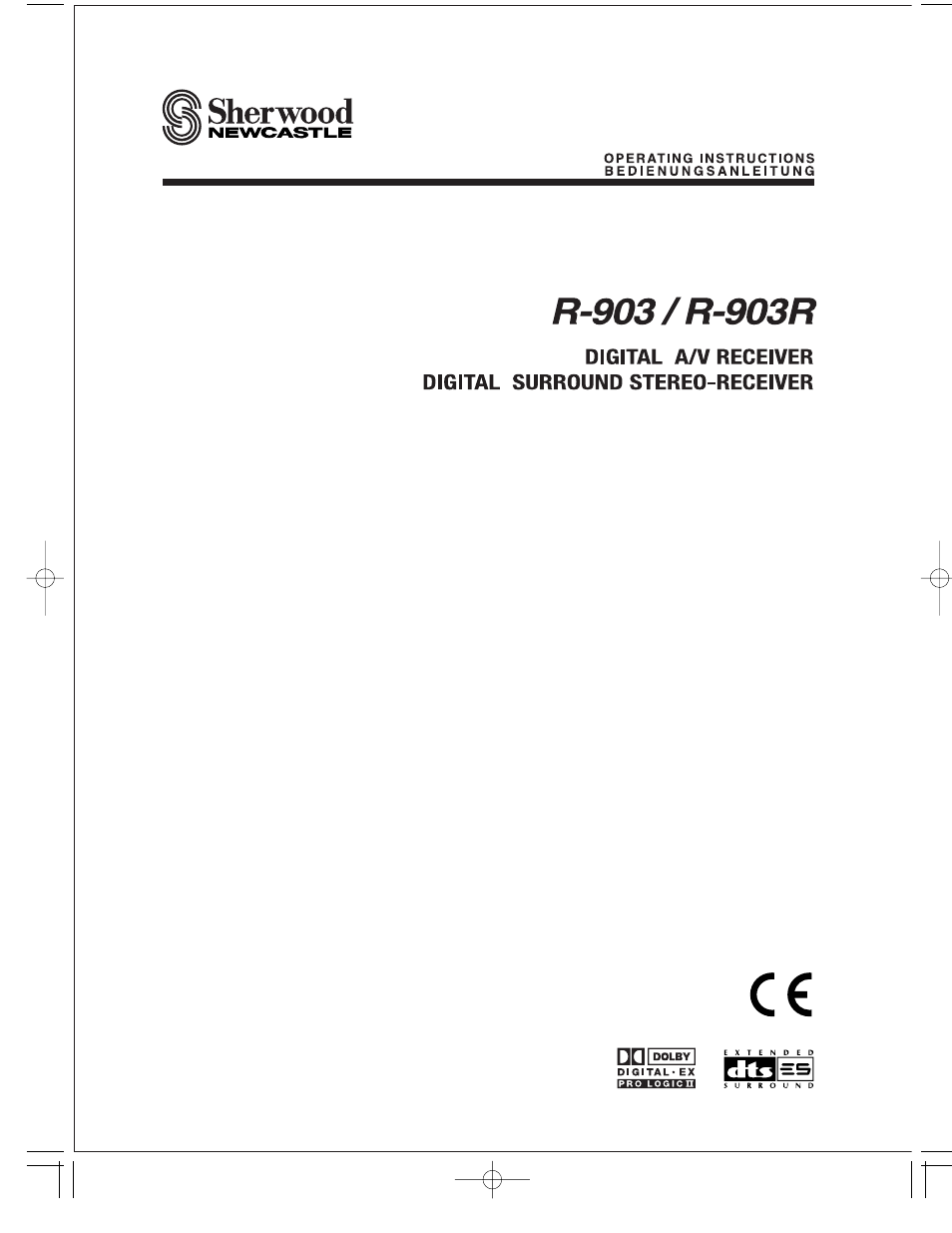 Sherwood R-903R User Manual | 51 pages