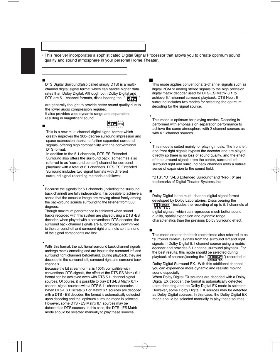 Before operation, Surround sound | Sherwood R-903R User Manual | Page 16 / 51