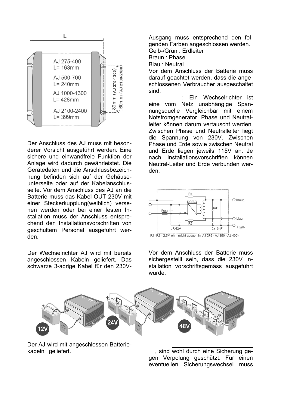 Studer Innotec AJ SERIES User Manual | Page 11 / 24