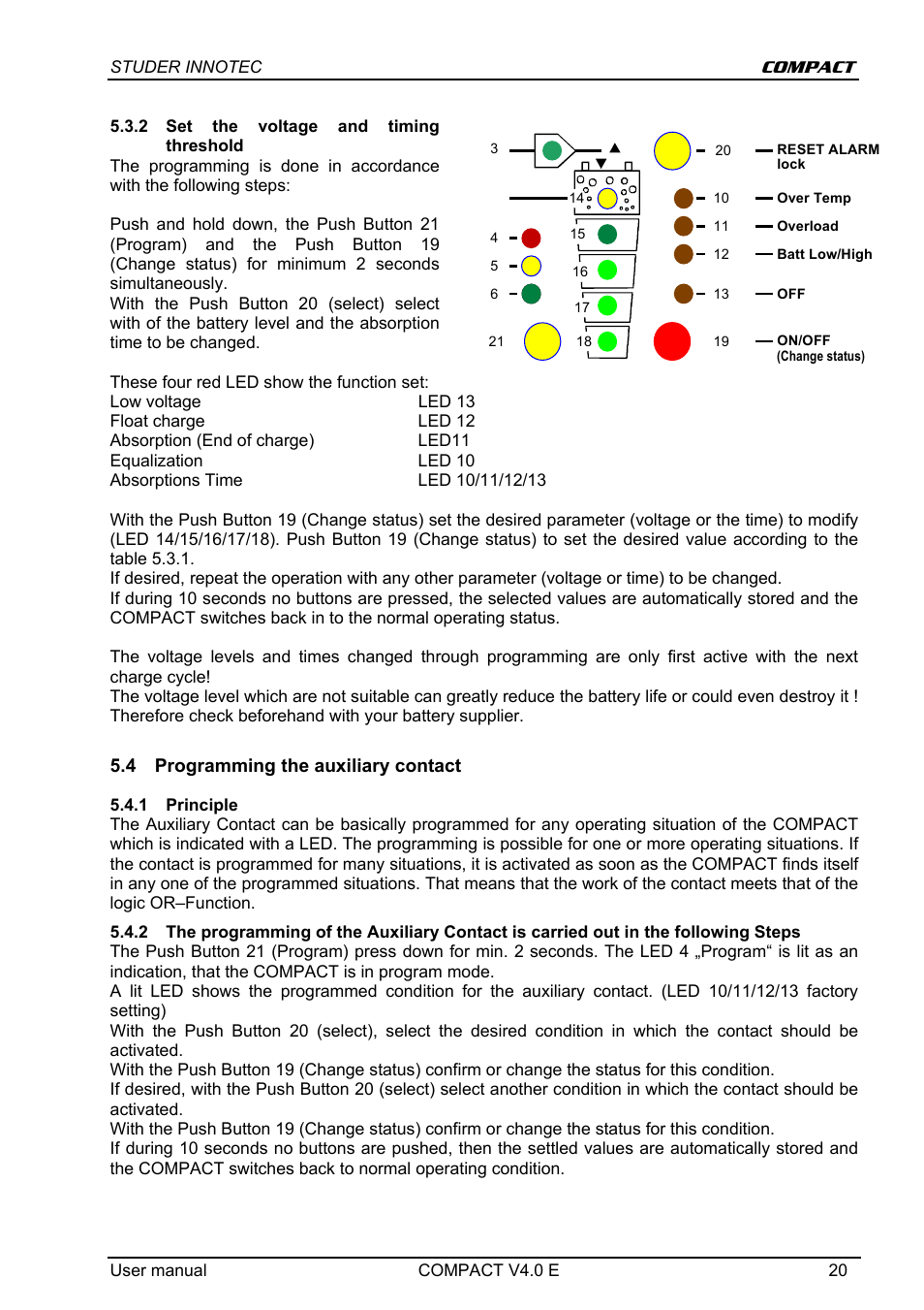 Studer Innotec C 1600-12 User Manual | Page 20 / 23