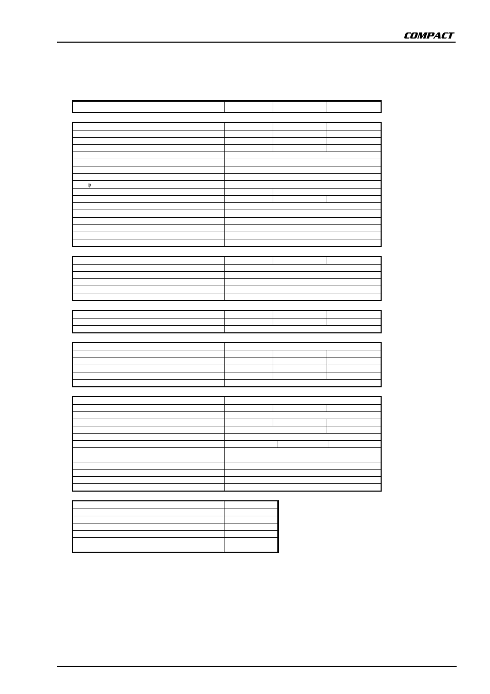 8 technical data, Compact, User manual compact v4.0 e 23 | Model | Studer Innotec C 4000-48 User Manual | Page 23 / 23