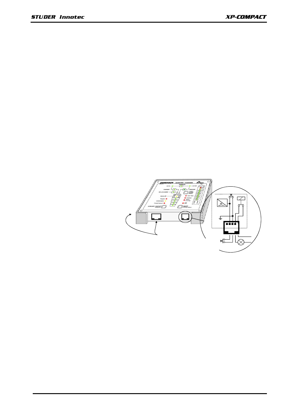 6 programming, 3 battery condition, 4 fault indicator | 5 remote alarm contact and on/off control, 6 manual control of the auxiliary contact, Xp-compact | Studer Innotec XPC 2200-48 User Manual | Page 18 / 23