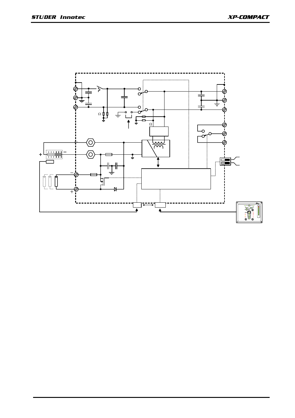 2 introduction, 1 principle schematic, 2 description of main functions | Xp-compact, User manual xp-compact v5.1 e 5, Battery | Studer Innotec XPC 2200-48 User Manual | Page 6 / 23