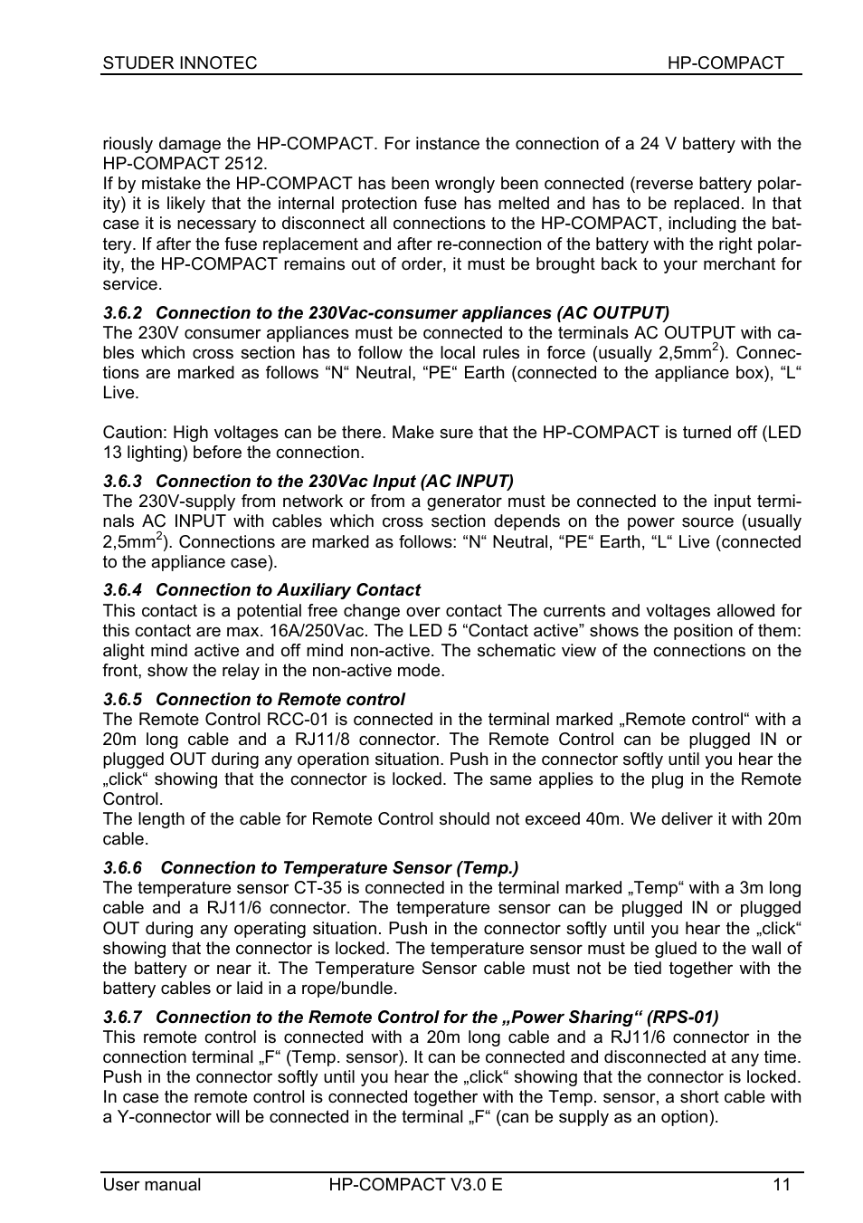 Studer Innotec HPC4024 User Manual | Page 11 / 25