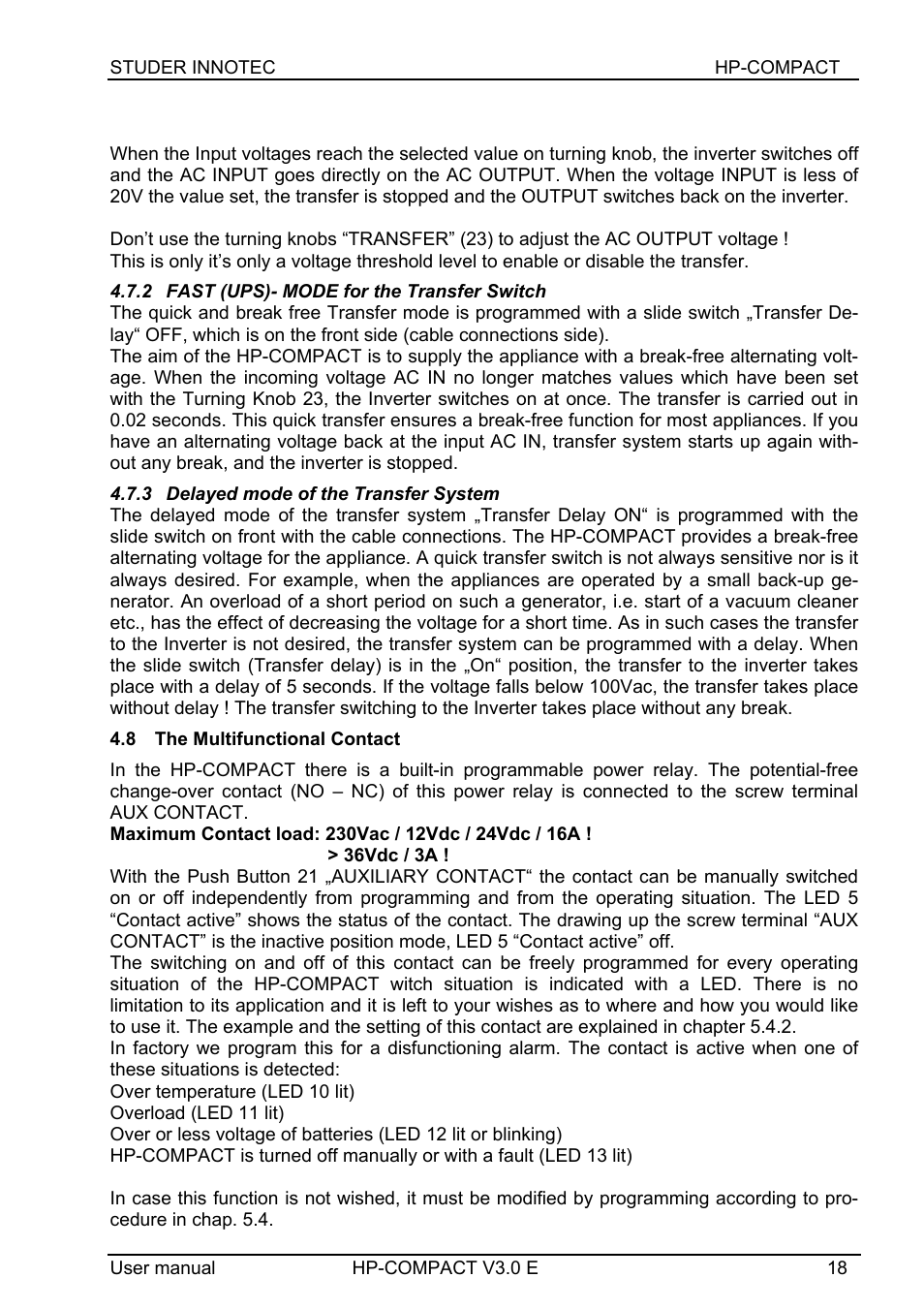Studer Innotec HPC4024 User Manual | Page 18 / 25