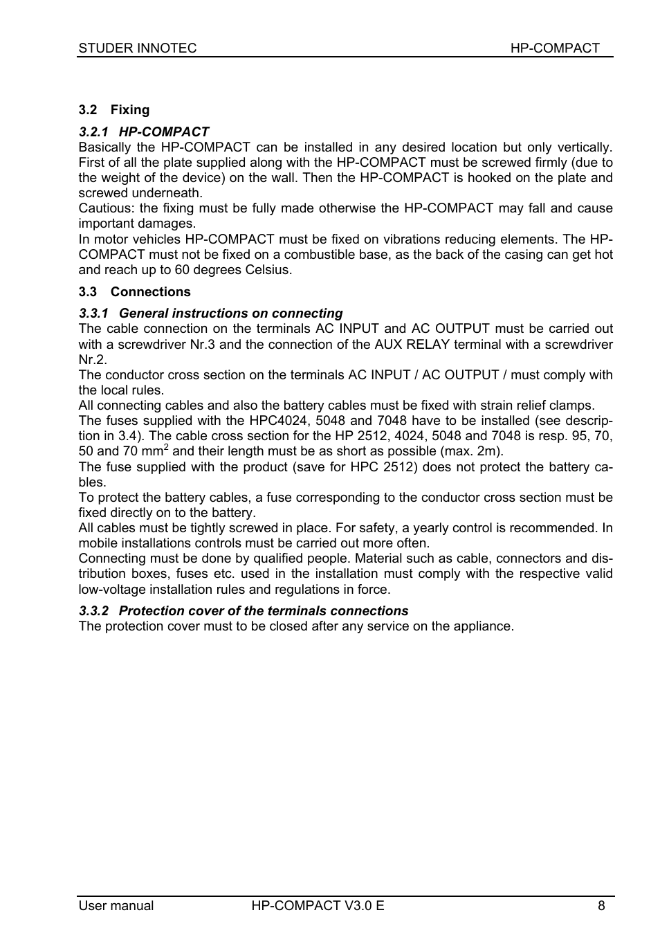 Studer Innotec HPC4024 User Manual | Page 8 / 25