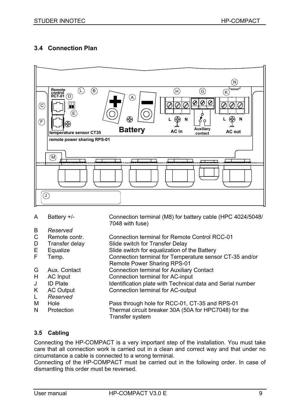 Battery | Studer Innotec HPC4024 User Manual | Page 9 / 25