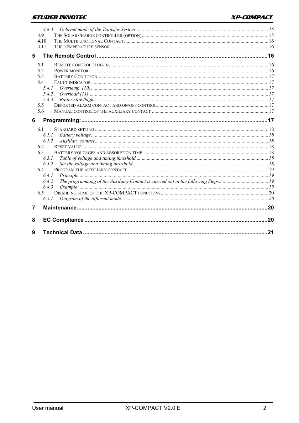 Studer Innotec XPC 1112 User Manual | Page 3 / 22