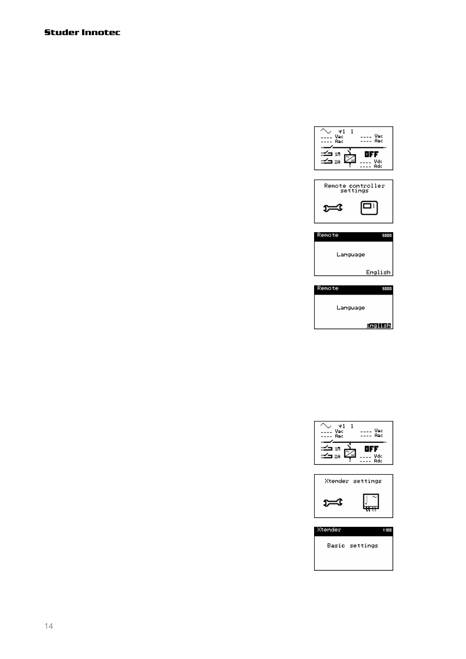 Studer Innotec RCC-03 User Manual | Page 14 / 51