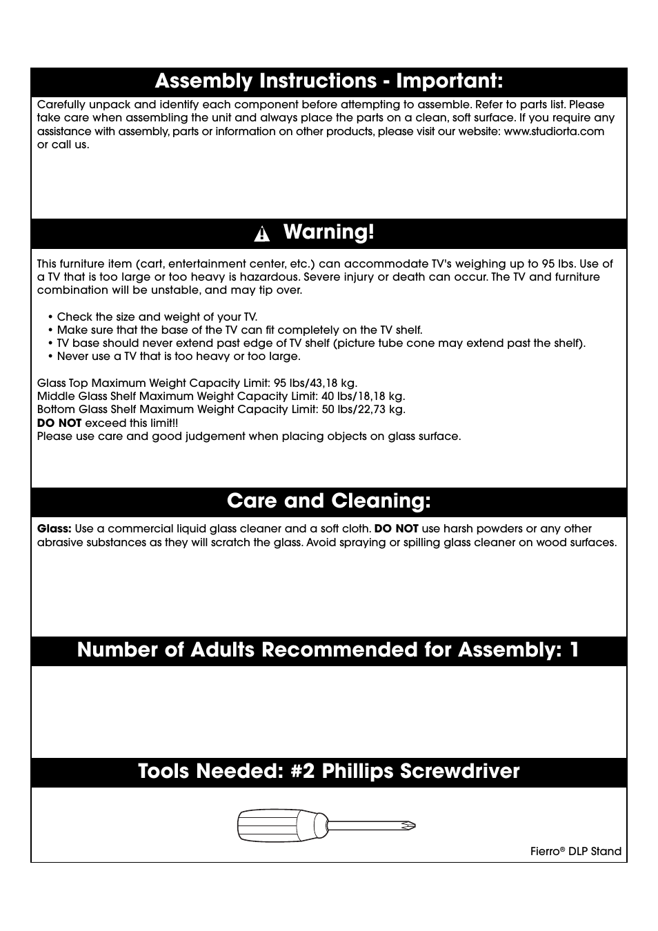 Studio RTA Fierro 402875 User Manual | Page 2 / 14