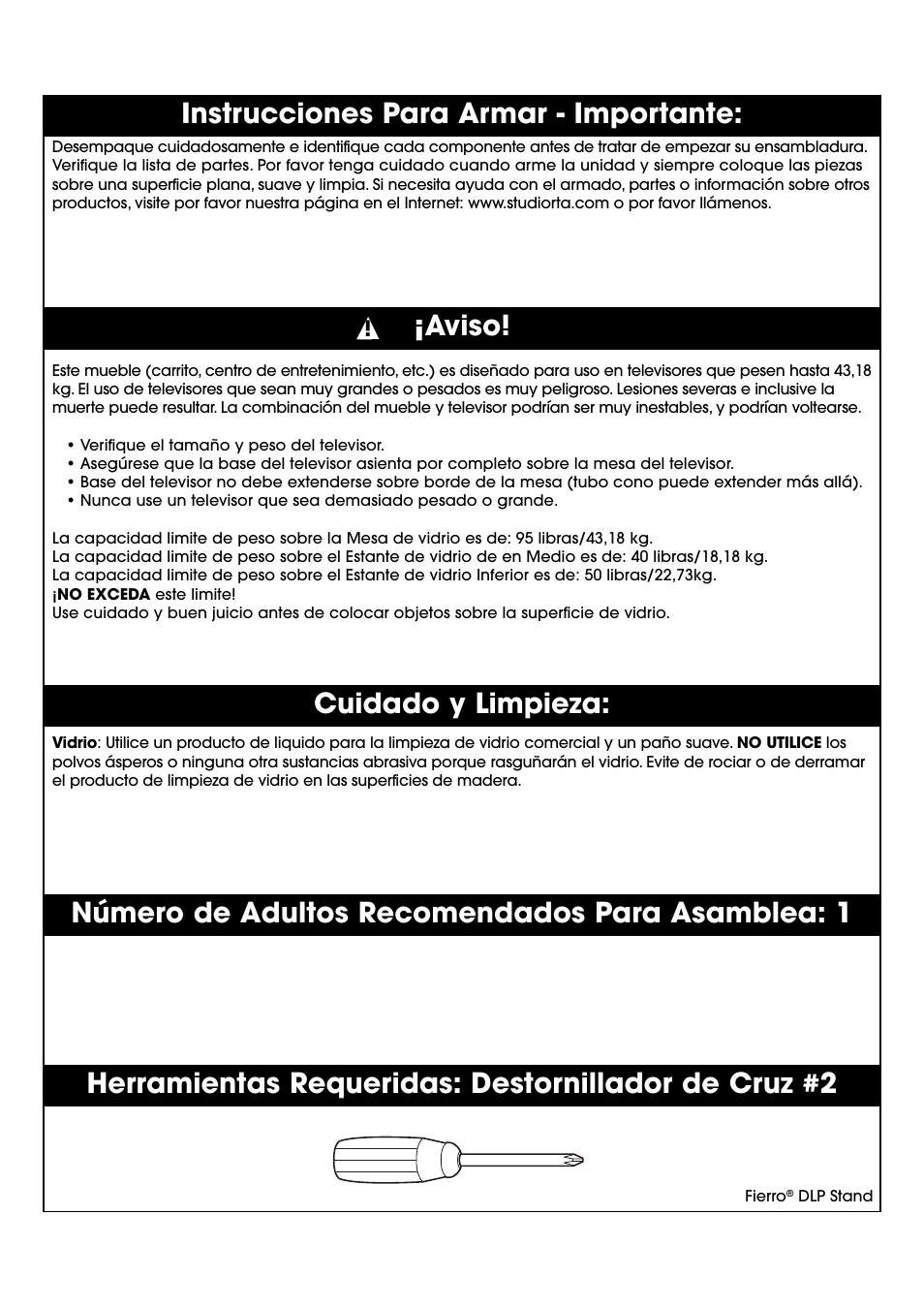 Studio RTA Fierro 402875 User Manual | Page 4 / 14
