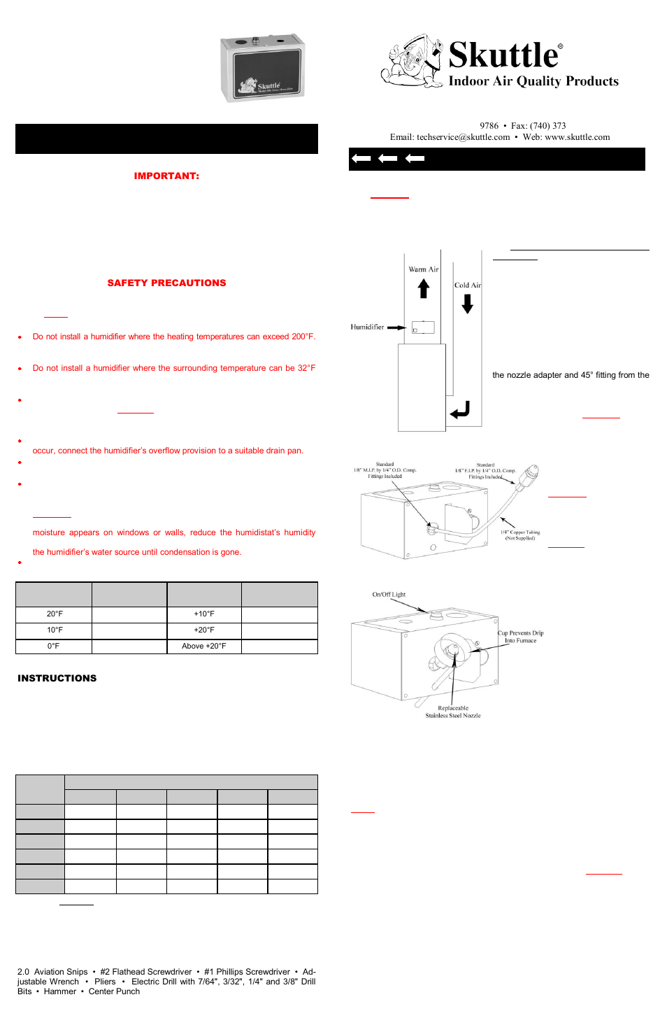 Skuttle Indoor Air Quality Products 592-9 User Manual | 2 pages
