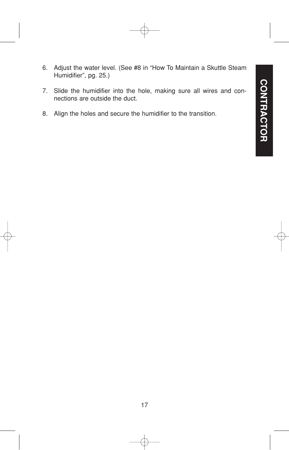Contract or | Skuttle Indoor Air Quality Products 60-2 User Manual | Page 17 / 40