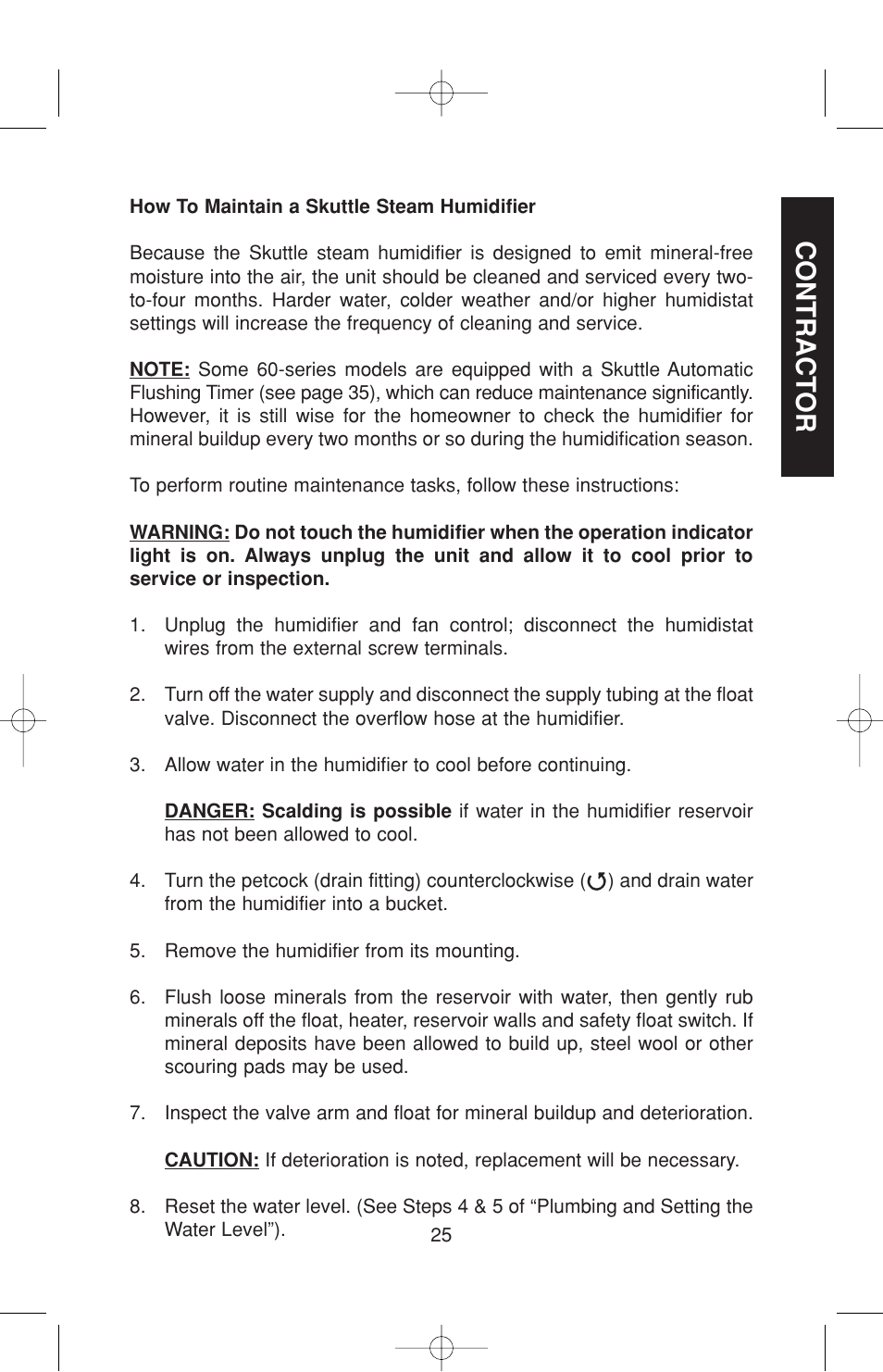 Contract or | Skuttle Indoor Air Quality Products 60-2 User Manual | Page 25 / 40