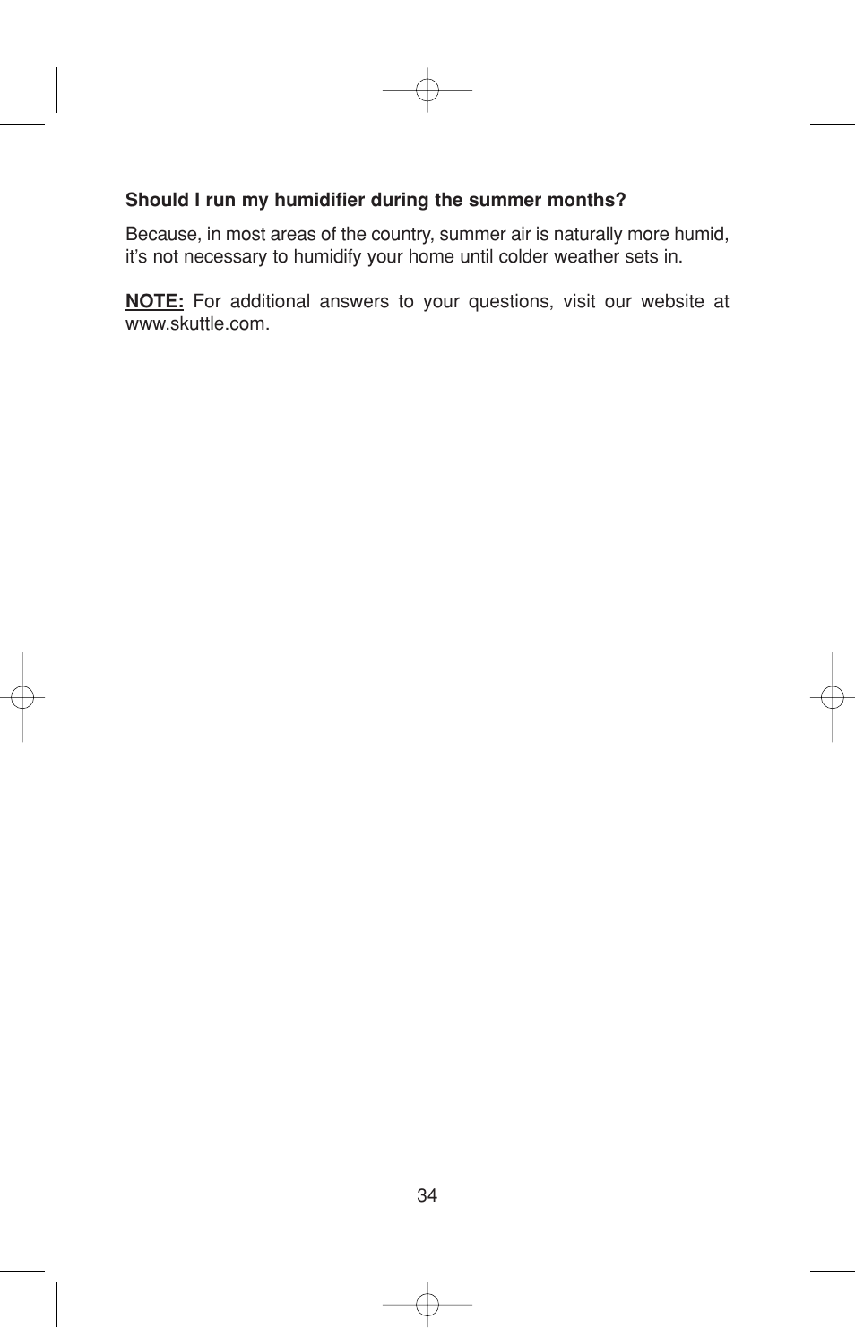 Skuttle Indoor Air Quality Products 60-2 User Manual | Page 34 / 40