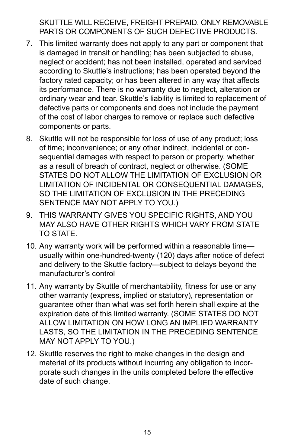 Skuttle Indoor Air Quality Products 2000 User Manual | Page 17 / 18