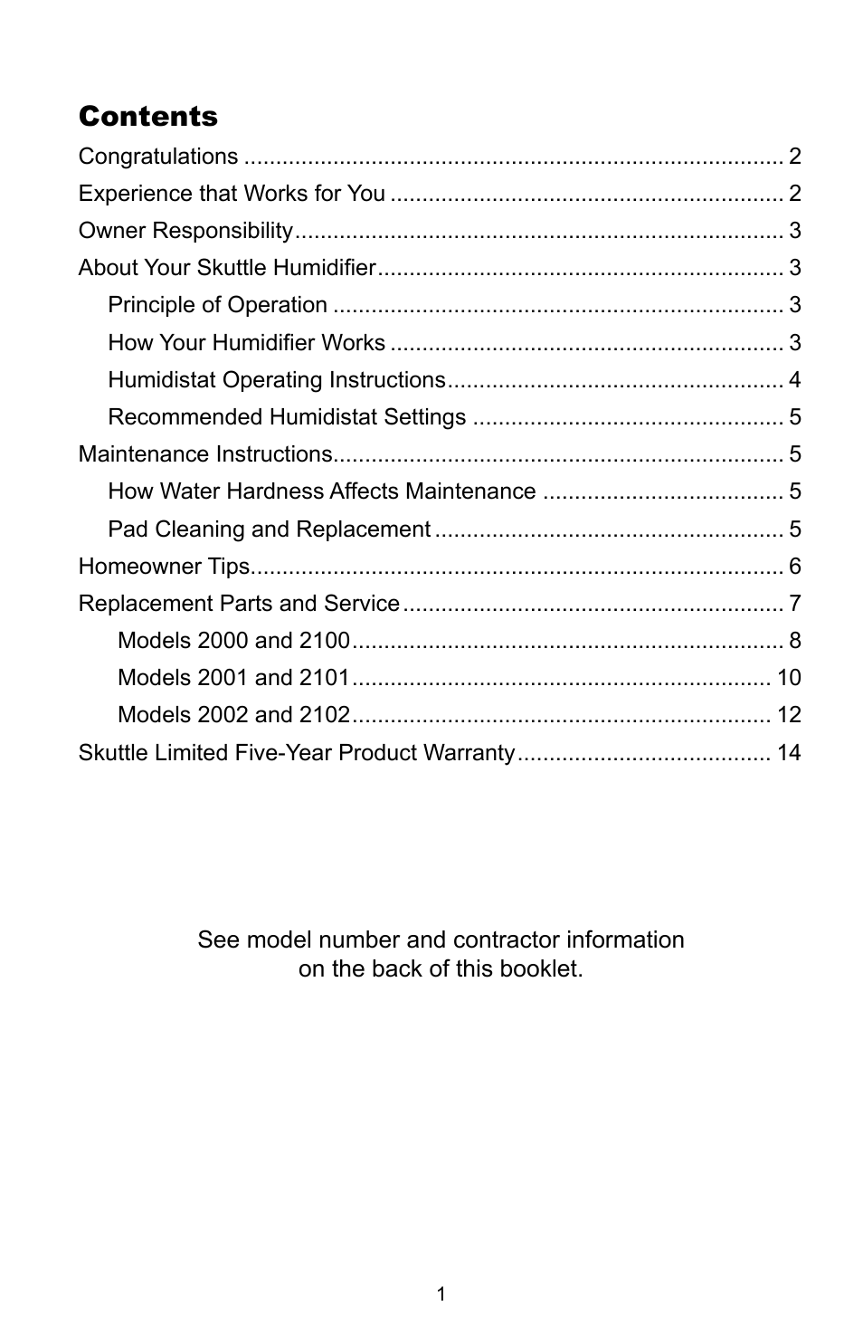 Skuttle Indoor Air Quality Products 2000 User Manual | Page 3 / 18