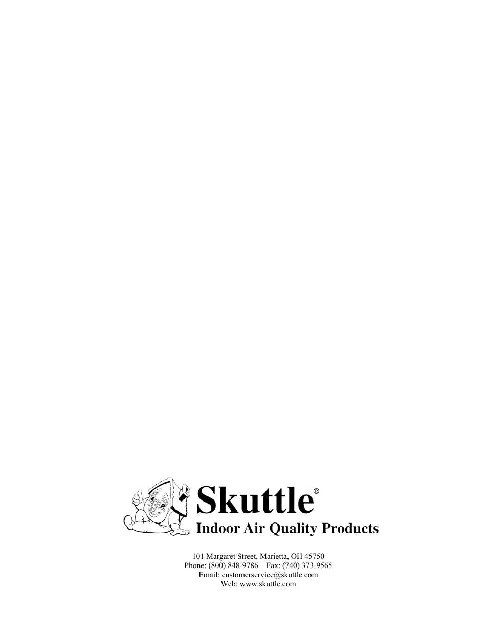 Skuttle Indoor Air Quality Products SEH-7100-000 User Manual | Page 6 / 6