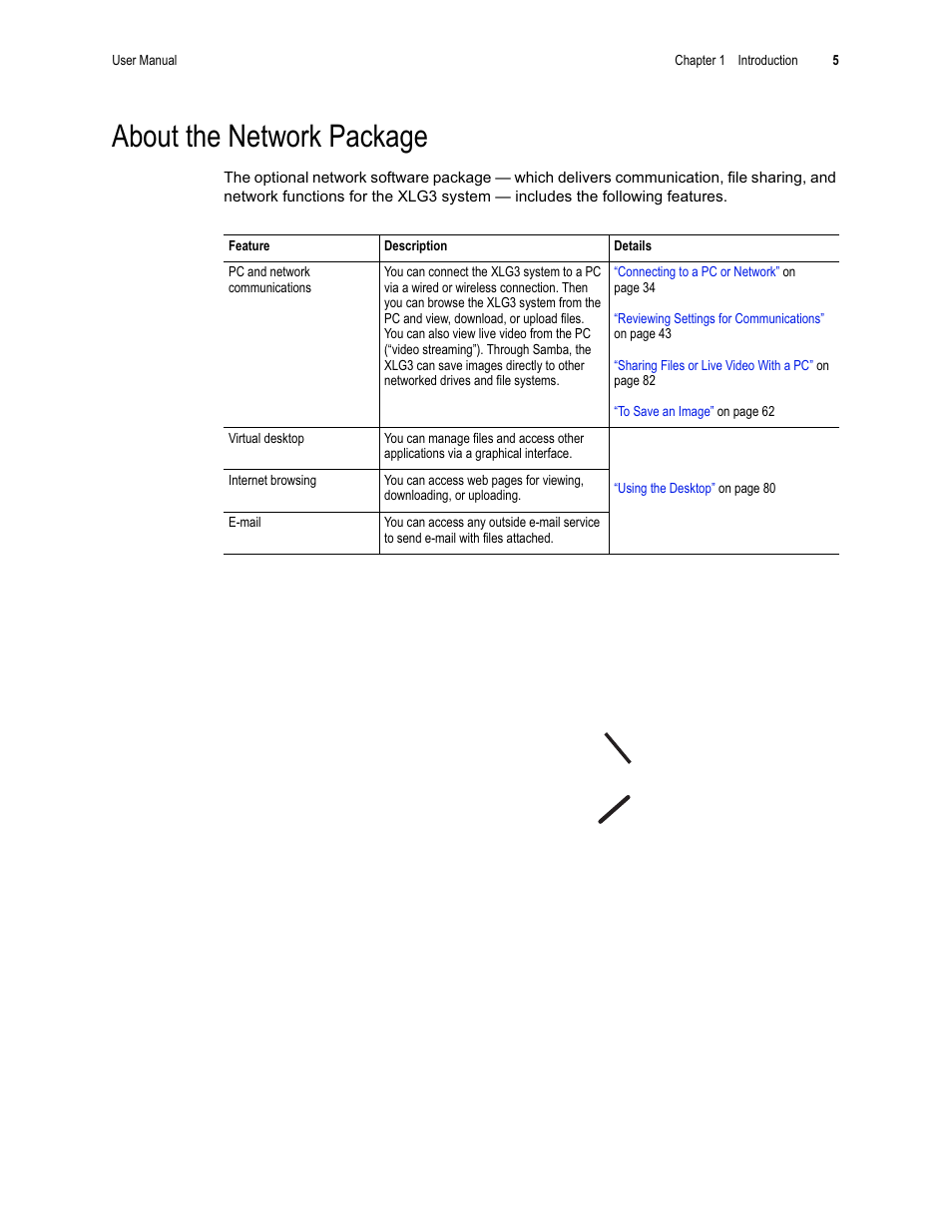 About the network package | GE XLG3 User Manual | Page 14 / 160