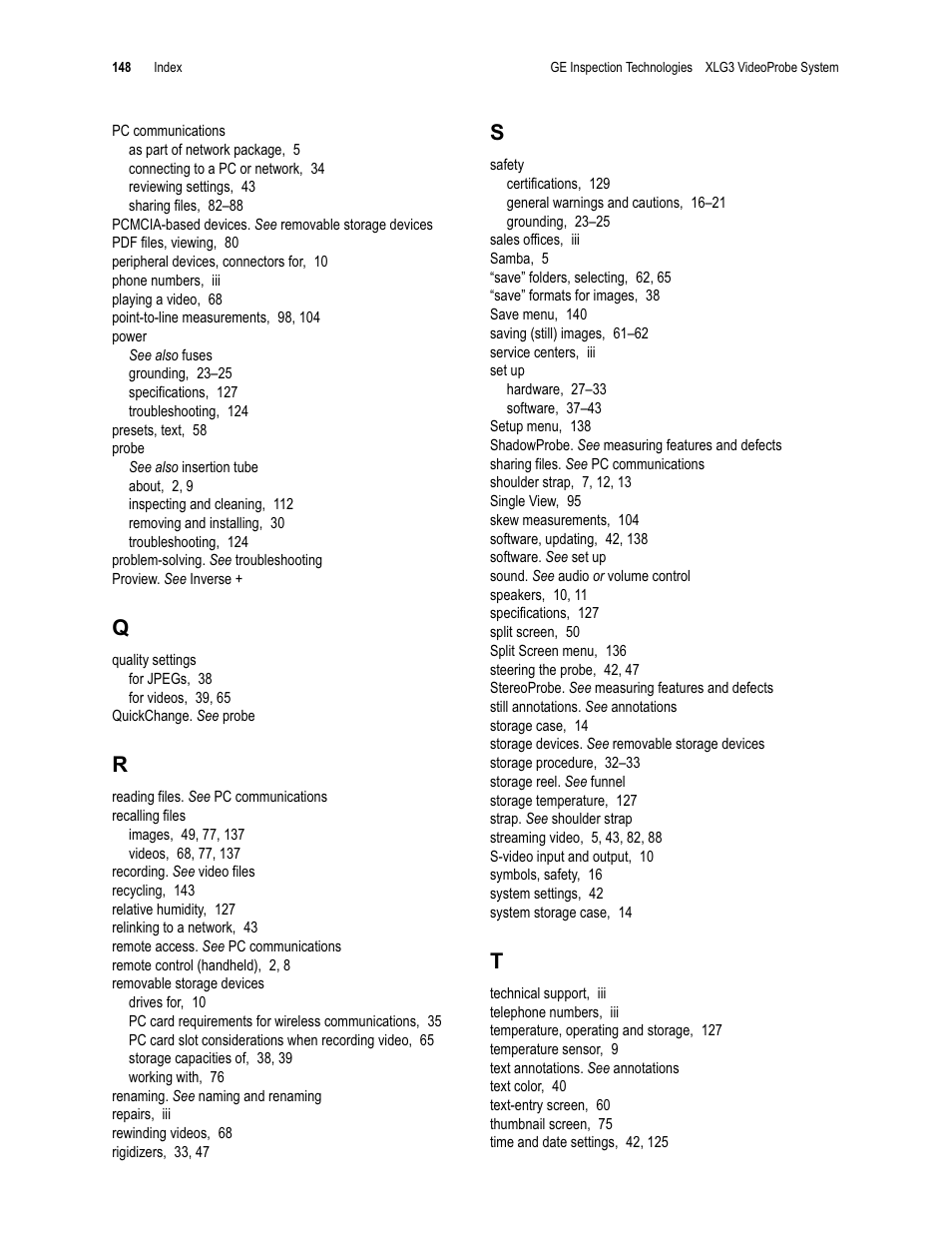 GE XLG3 User Manual | Page 157 / 160