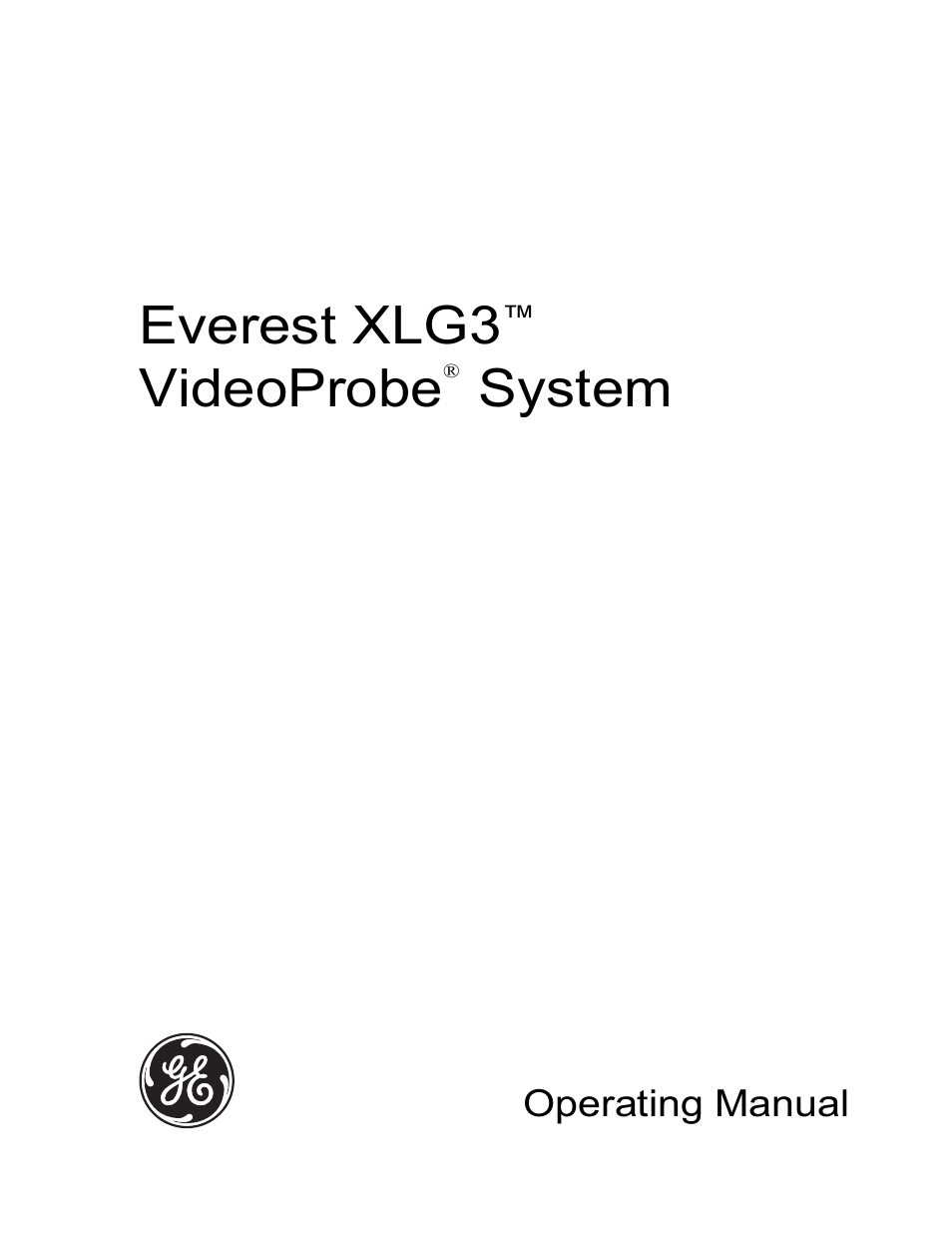 Everest xlg3, Videoprobe, System | GE XLG3 User Manual | Page 2 / 160