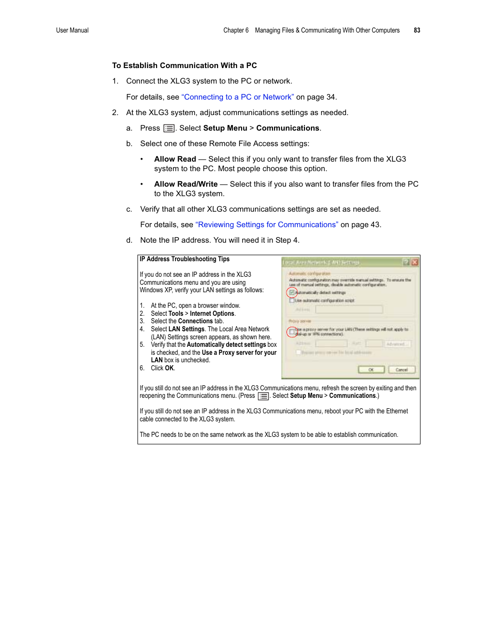 GE XLG3 User Manual | Page 92 / 160