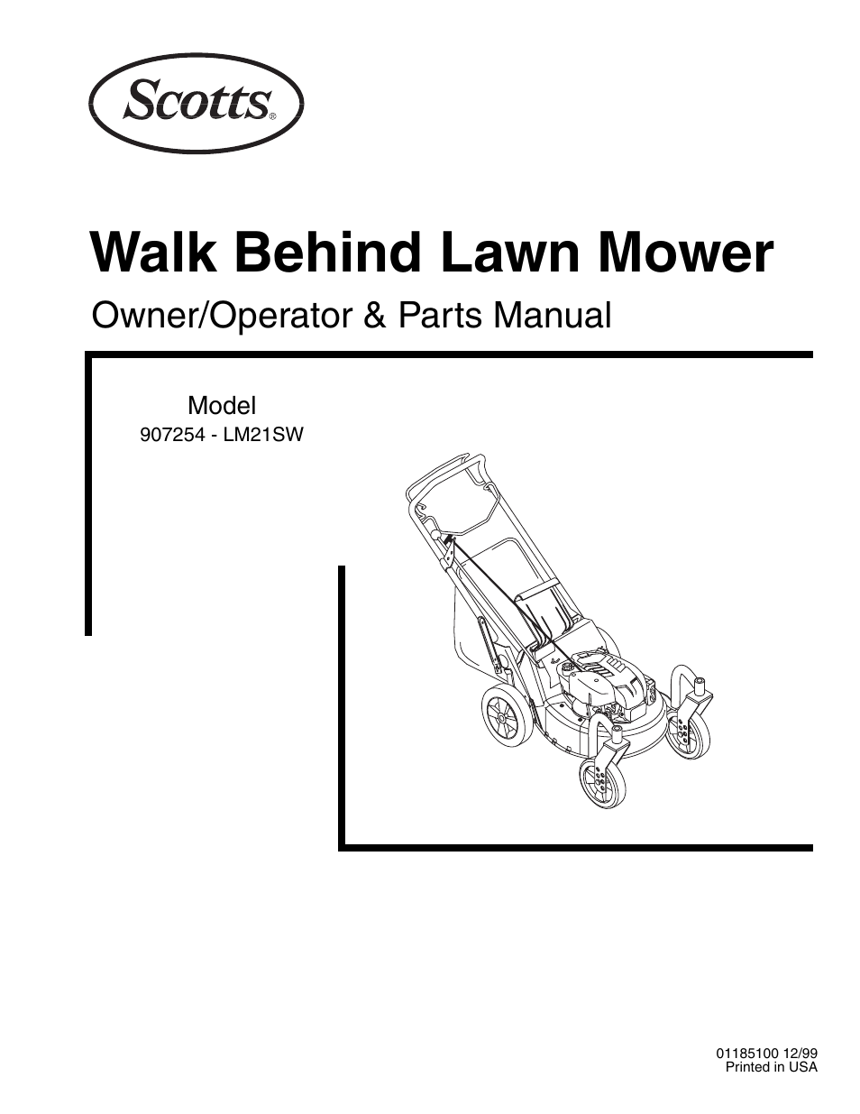 Scotts 907254 - LM21SW User Manual | 69 pages
