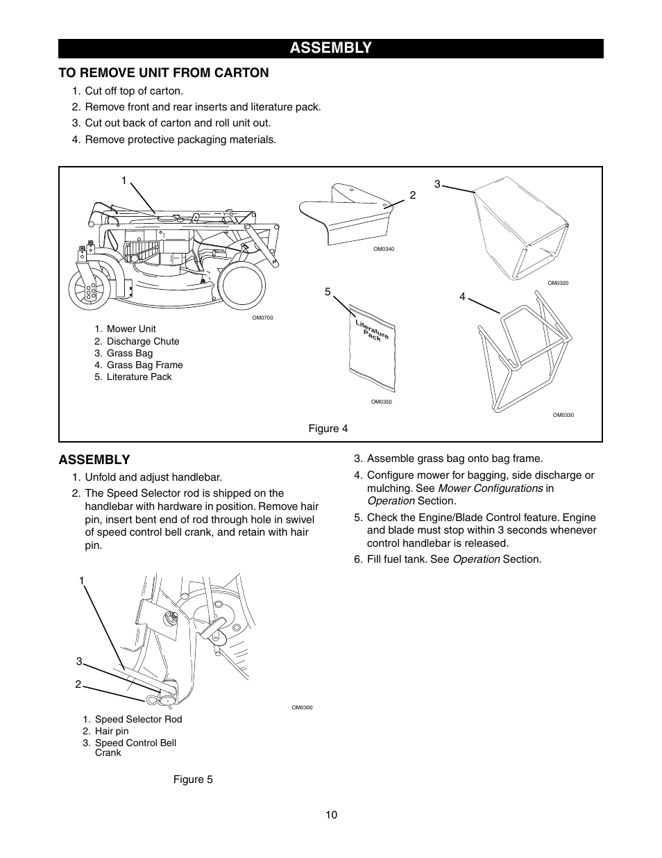 Assembly | Scotts 907254 - LM21SW User Manual | Page 10 / 69