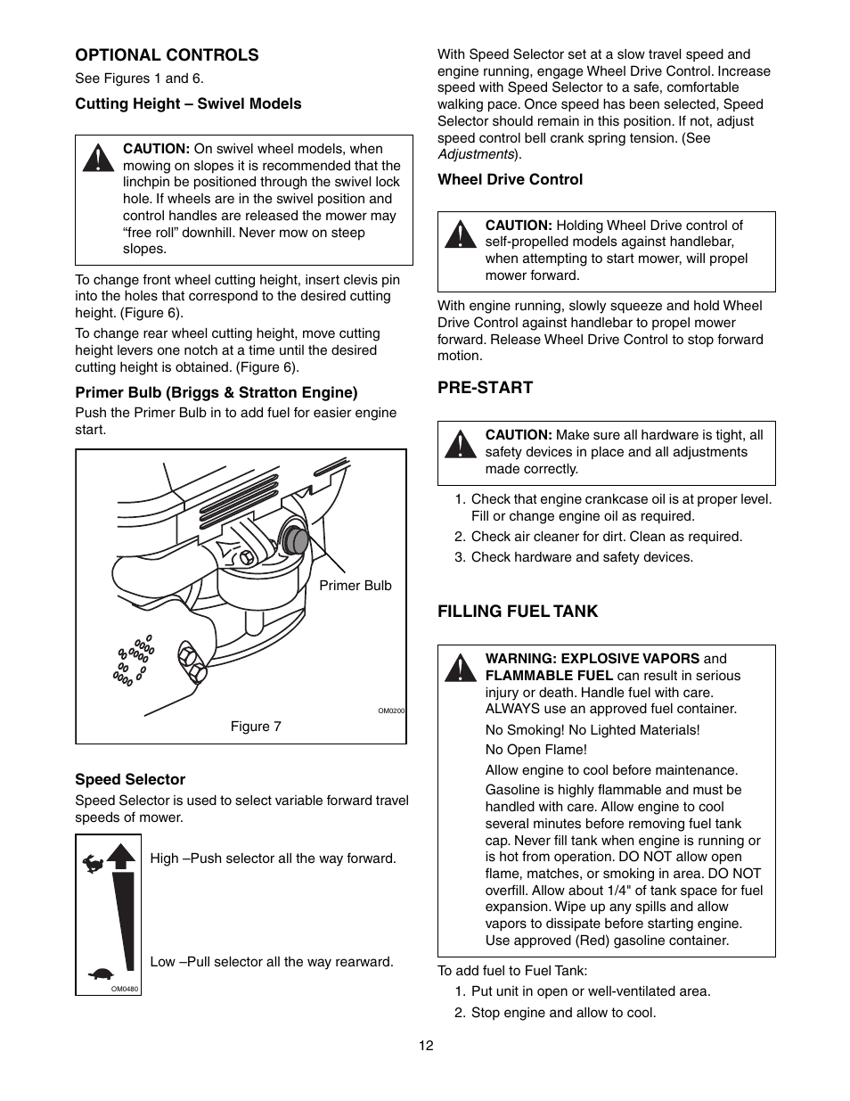 Scotts 907254 - LM21SW User Manual | Page 12 / 69