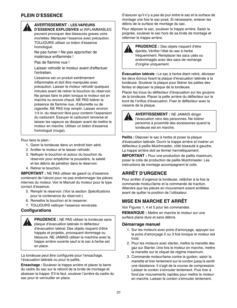 Scotts 907254 - LM21SW User Manual | Page 31 / 69