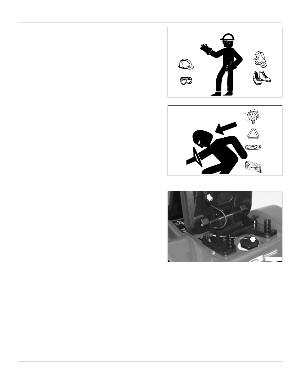 Wear appropriate clothing, Transport safely, Adjusting seat | Operating machine | Scotts S2048 User Manual | Page 17 / 99