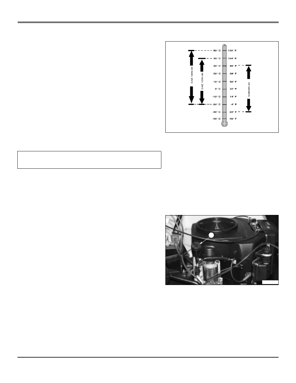 Engine oil, Checking engine oil level, Service engine | Scotts S2048 User Manual | Page 45 / 99