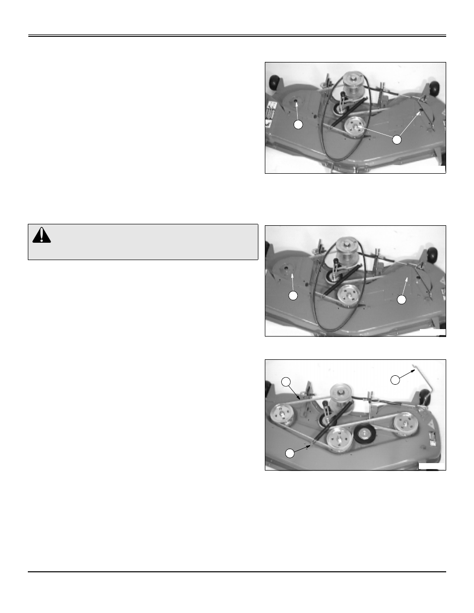 Lubricating mower spindles, Replacing mower drive belt, Service mower | Scotts S2048 User Manual | Page 55 / 99